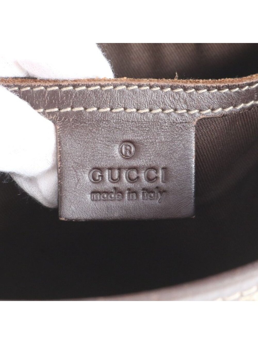 Gucci GG Supreme Leather Shoulder Bag Crossbody Messenger Business - Picture 7 of 12